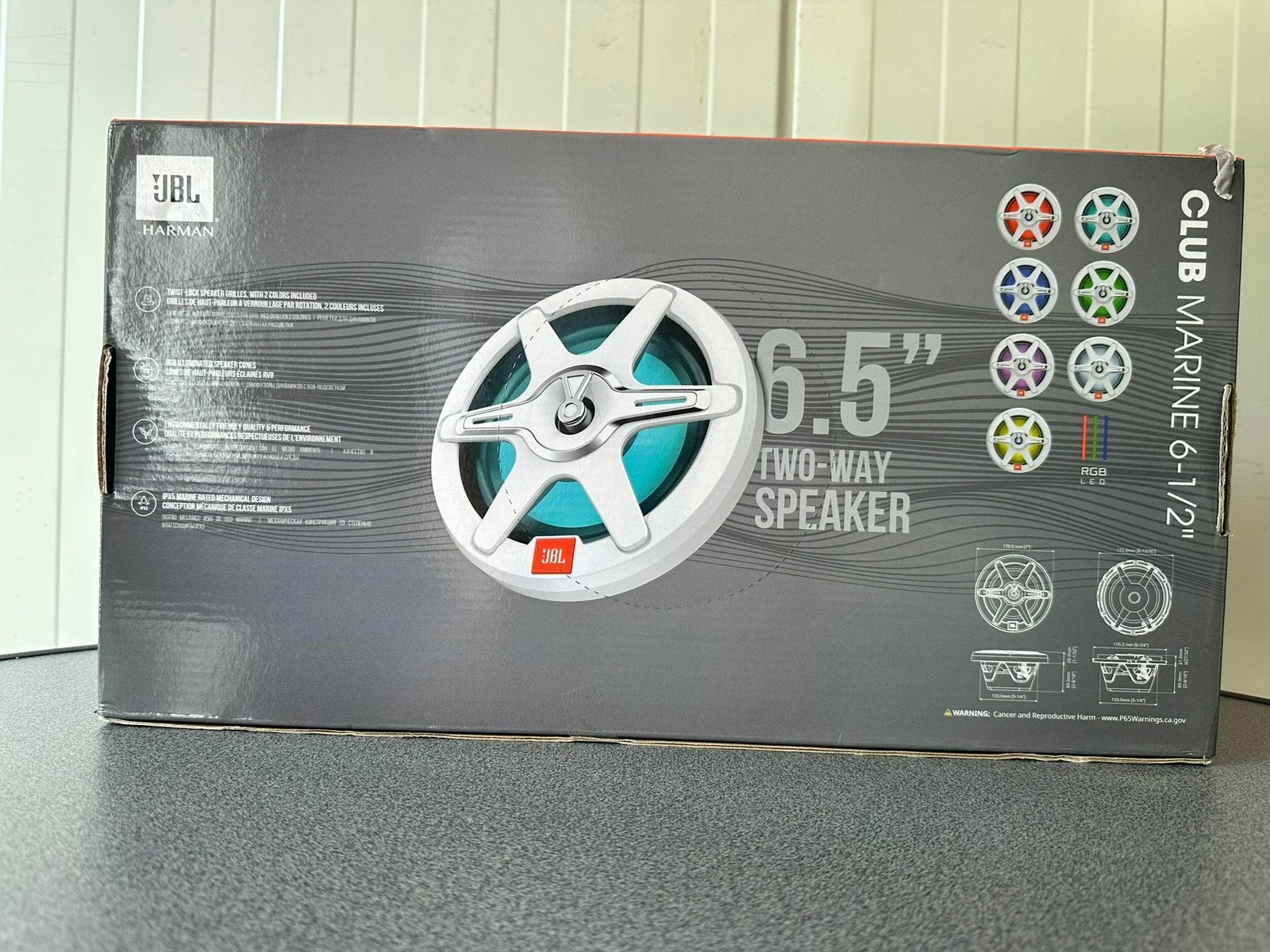 JBL Club Marine 6,5" (165 mm) - 2-weg Full Range Speakers, Ophalen of Verzenden, Zo goed als nieuw