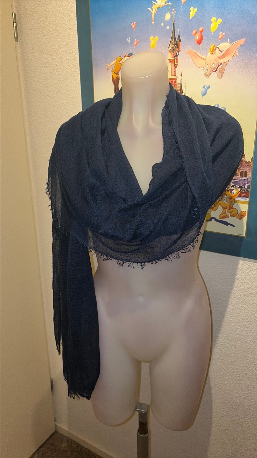 Nieuw blauwe scarf, Kleding | Dames, Ophalen of Verzenden, Nieuw, Pashmina