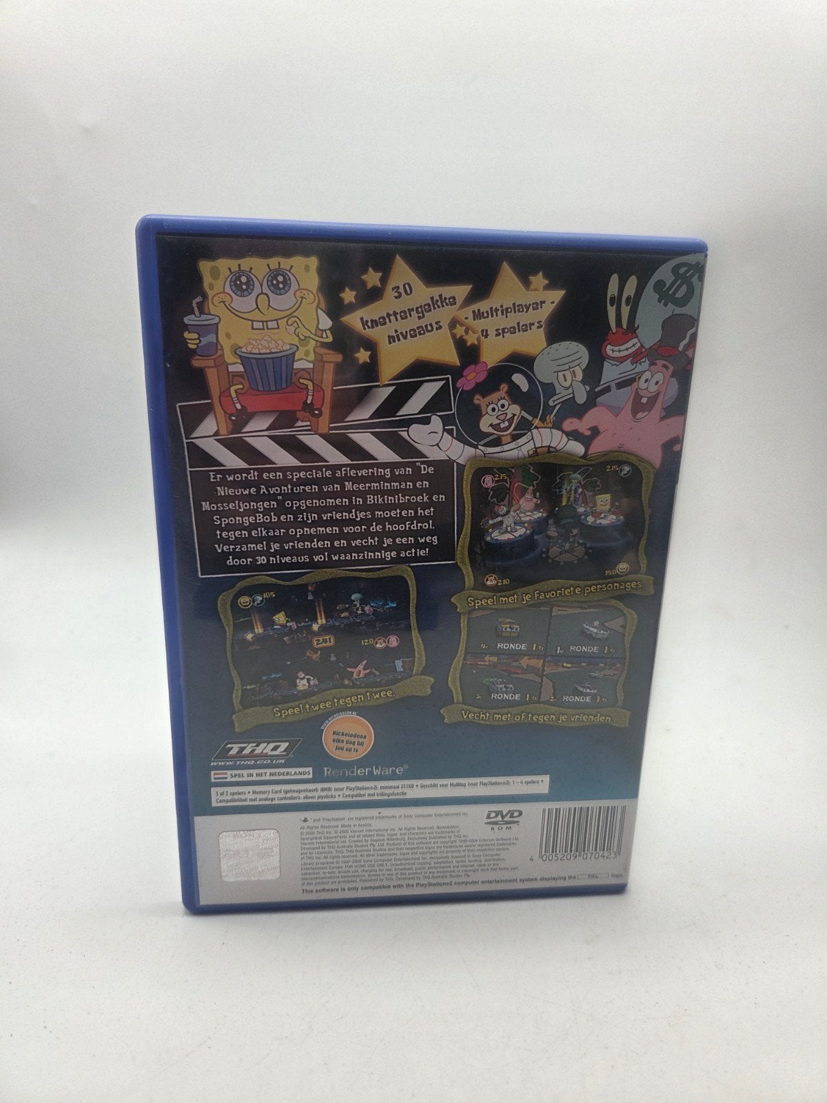 SpongeBob SquarePants: Licht Uit, Camera Aan! PS2, Avontuur en Actie, Gebruikt, THQ, Onbekend