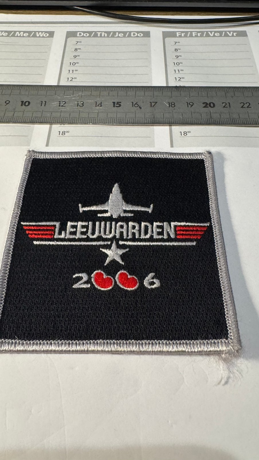 Patch luchtmacht klu leeuwarden frisian flag 2006, Verzamelen, Ophalen of Verzenden, Zo goed als nieuw, Patch, Badge of Embleem
