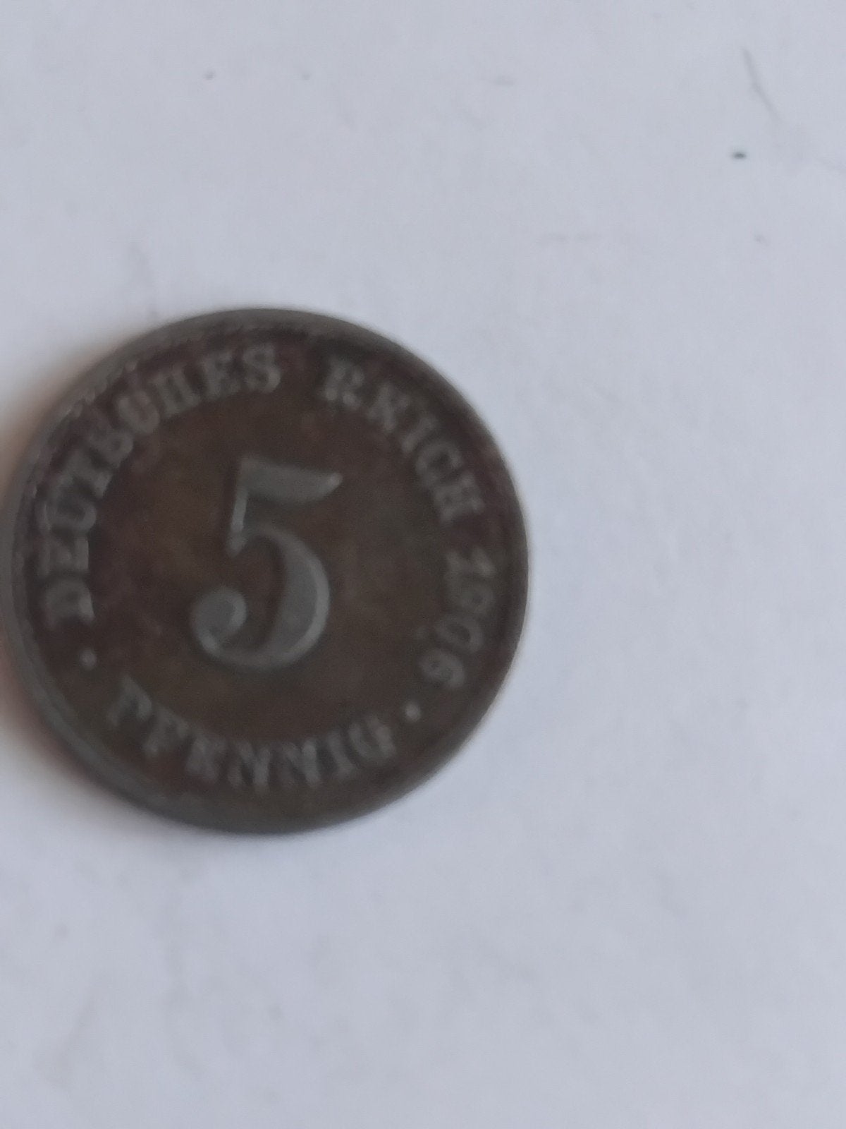 Duitse 5 Pfennig munt uit 1906, Ophalen of Verzenden, Duitsland, Losse munt