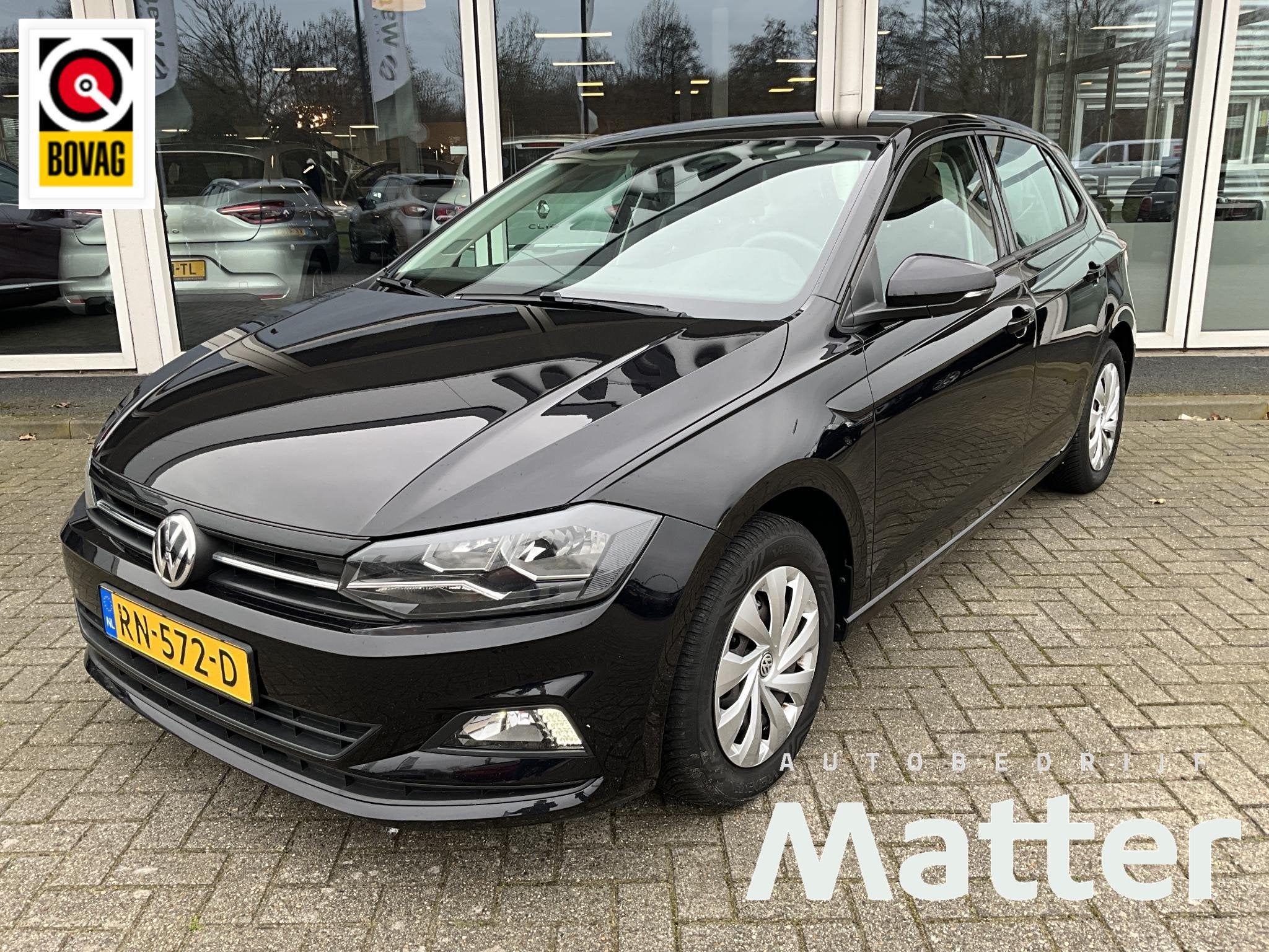 Volkswagen Polo 1.0 MPI Comfortline, 1005 kg, Stof, Met garantie (alle), Zwart