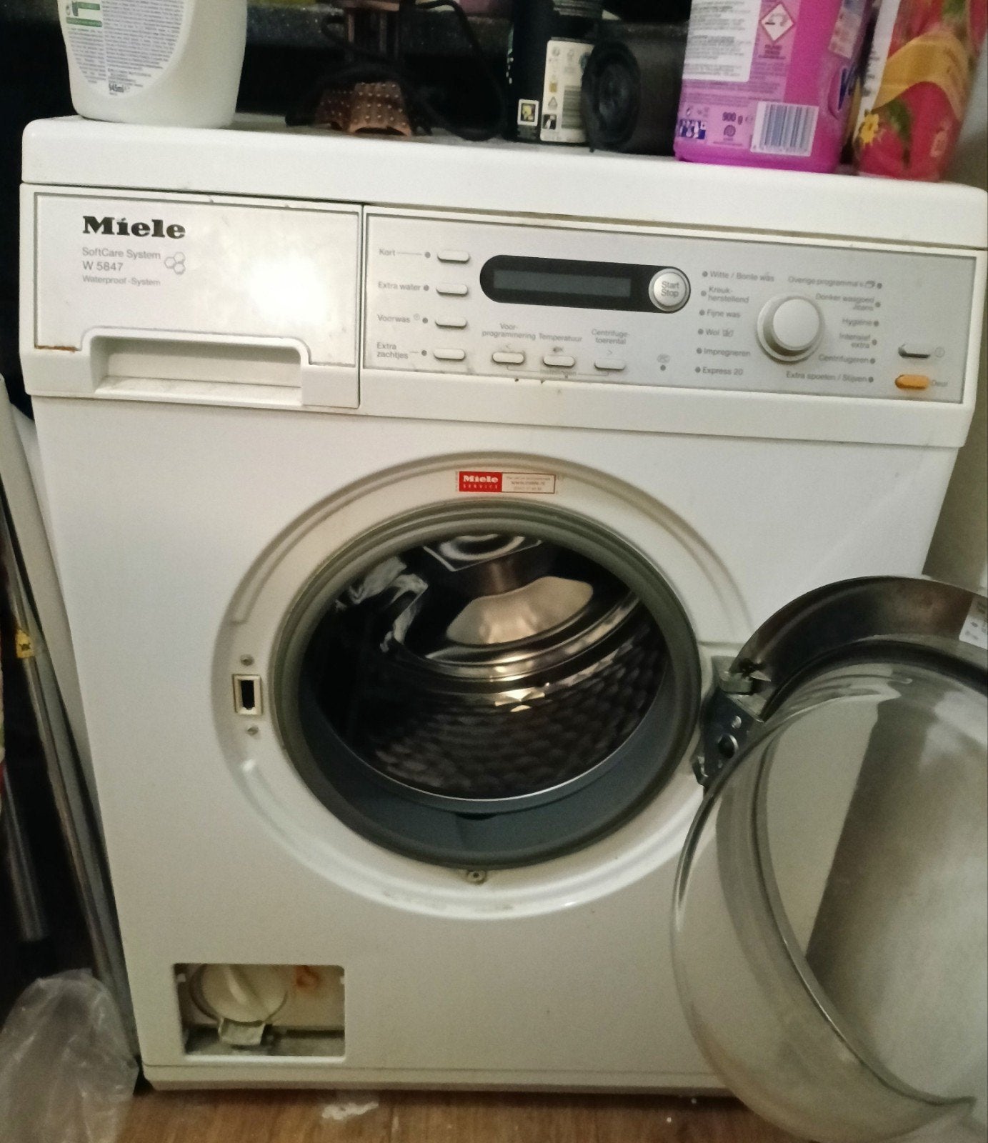 Miele W5847 SoftCare System wasmachine 8 kg / 1600 rpm, Ophalen, 6 tot 8 kg, Gebruikt, 1600 toeren of meer