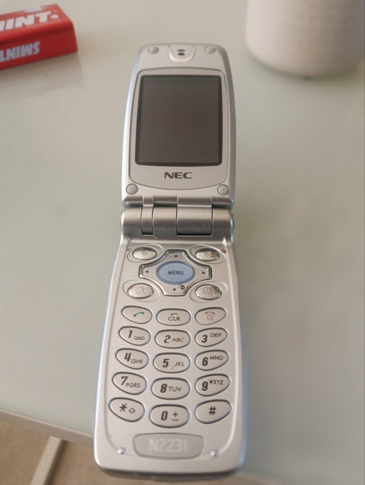 NEC N2231 Klaptelefoon met lader - Zo goed als nieuw, Geen camera, Inklapmodel, Ophalen of Verzenden, Zo goed als nieuw