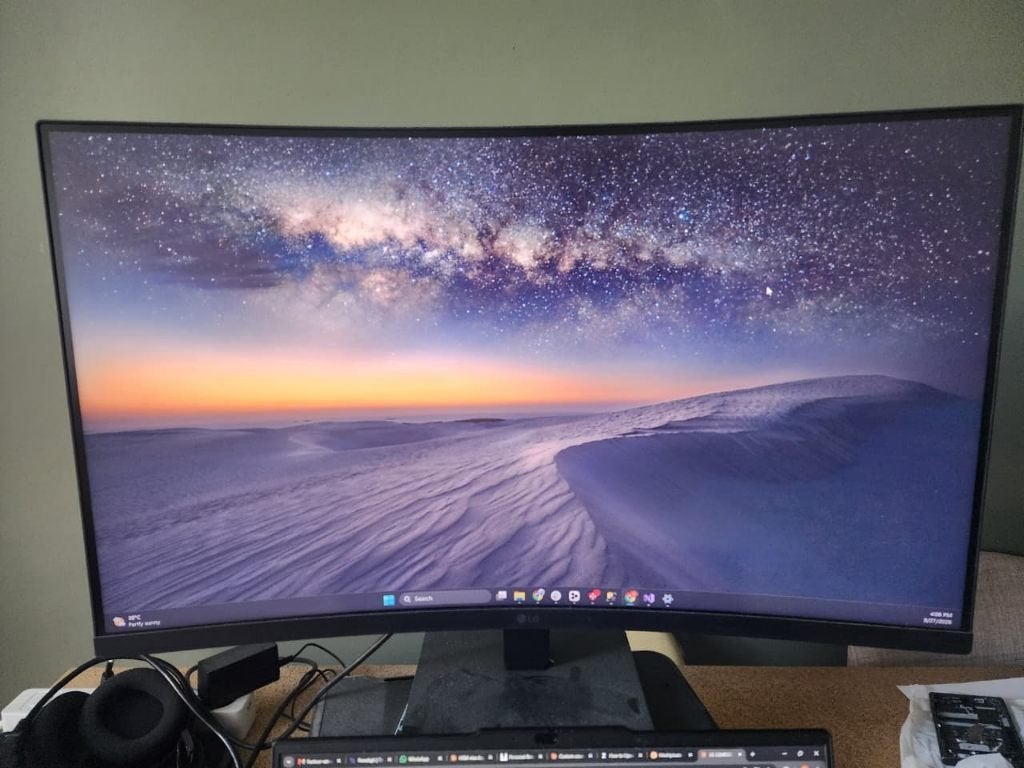 LG 32MR50C-B – 31.5" Curved Monitor (Full HD, 100Hz), Computers en Software, Curved, Full HD, Onbekend, 61 t/m 100 Hz
