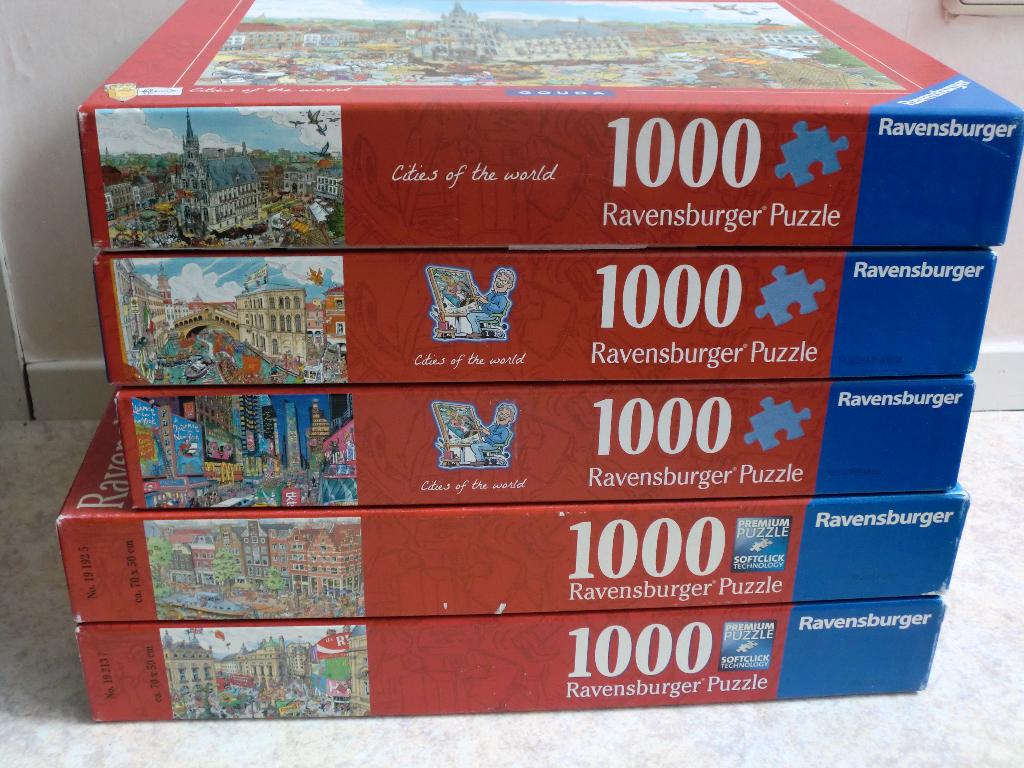 Cities of the world puzzels, Ophalen, 500 t/m 1500 stukjes, Zo goed als nieuw
