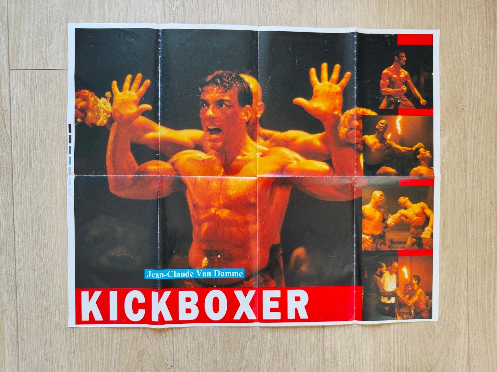 Hitkrant Super Filmposter "Kickboxer", Ophalen of Verzenden, 1980 tot heden, Nederland, Tijdschrift