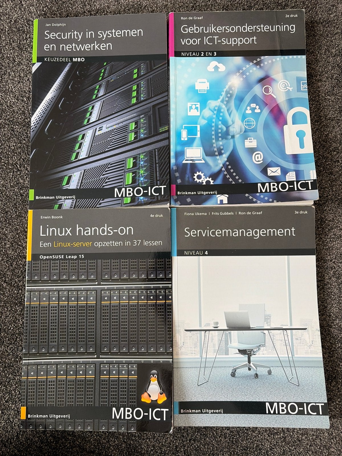 MBO-ICT Boeken: Security, Gebruikersondersteuning, Linux, Se, Ophalen, Beta, Gelezen, MBO