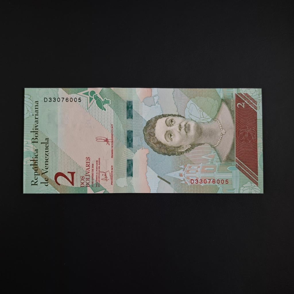2 bolivar Venezuela #038, Postzegels en Munten, Bankbiljetten | Amerika, Verzenden, Zuid-Amerika, Los biljet