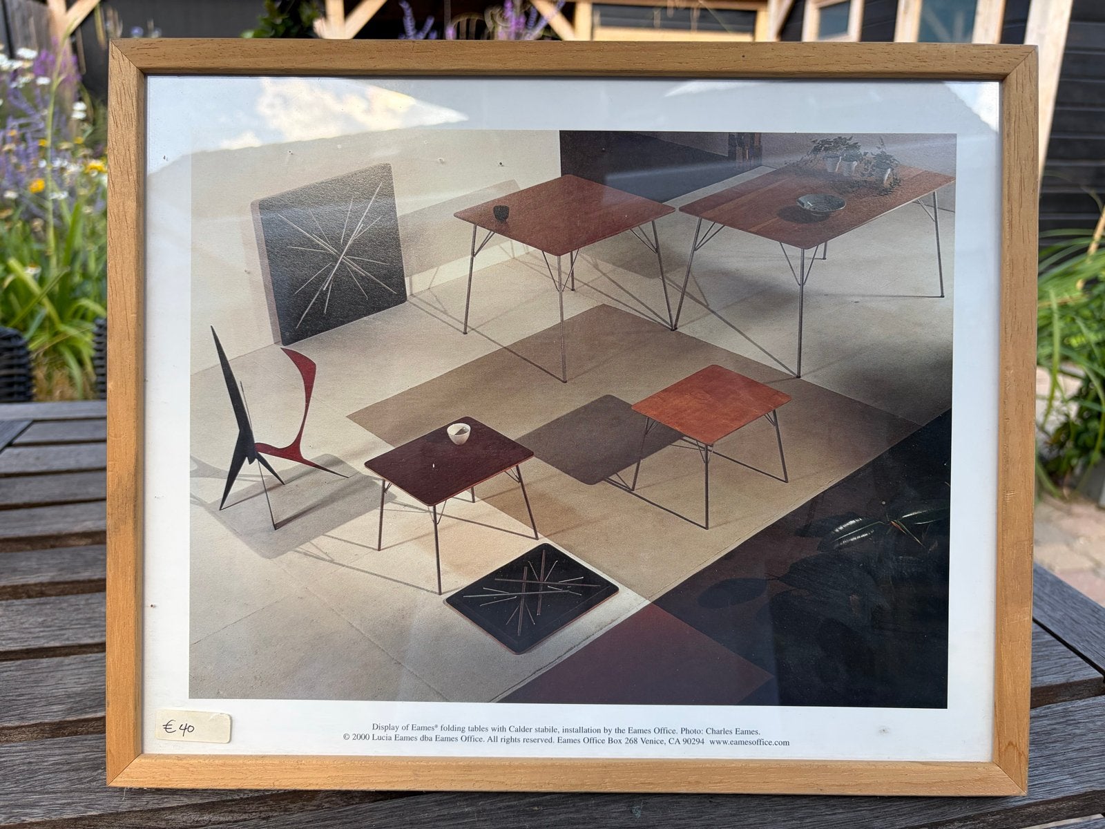 Eames Office 'Display of Eames' Folding Tables' Print, Minder dan 50 cm, Gebruikt, Ophalen of Verzenden, Print