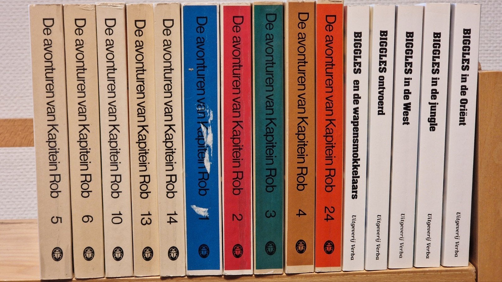 15x Biggles/Kapitein Rob, Ophalen of Verzenden