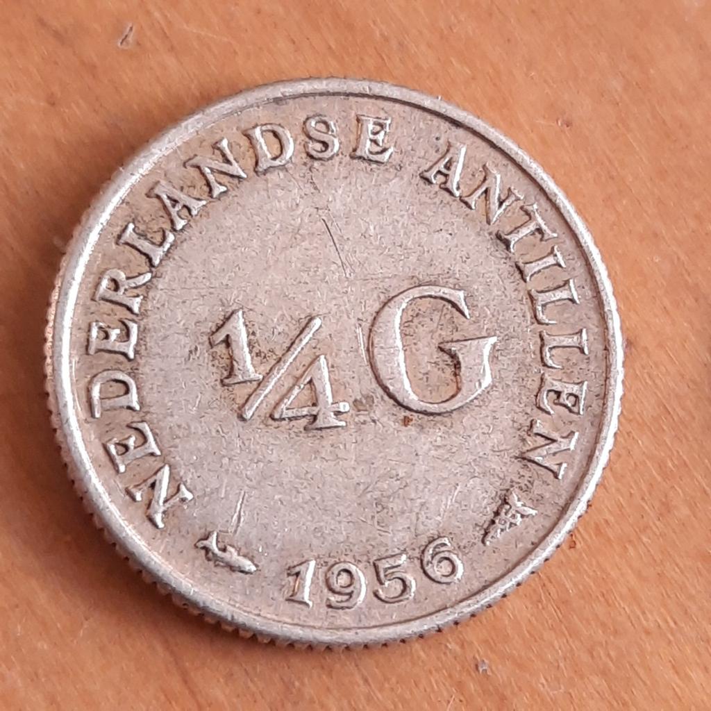 Vier Munten Suriname Nederlandse Antillen Curaçao ook Zilver, Postzegels en Munten, Munten | Nederland, Ophalen of Verzenden, Koningin Juliana