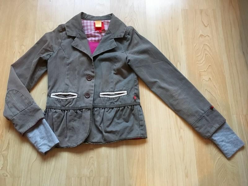 Q819 Bengh Jasje Grijs Blazer Colbert Mt 146-152, Kinderen en Baby's, Meisje, Ophalen of Verzenden, Zo goed als nieuw, Bengh per principesse