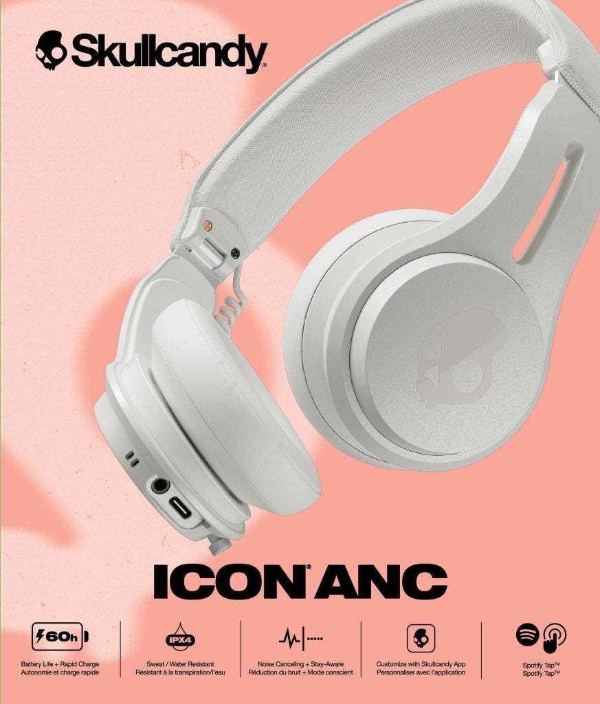 Skullcandy Icon ANC Koptelefoon Bone/ Orange