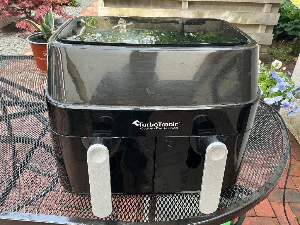 Turbotronic dubbele airfryer, Ophalen, Gebruikt, Airfryer XXL, 1500 gram of meer