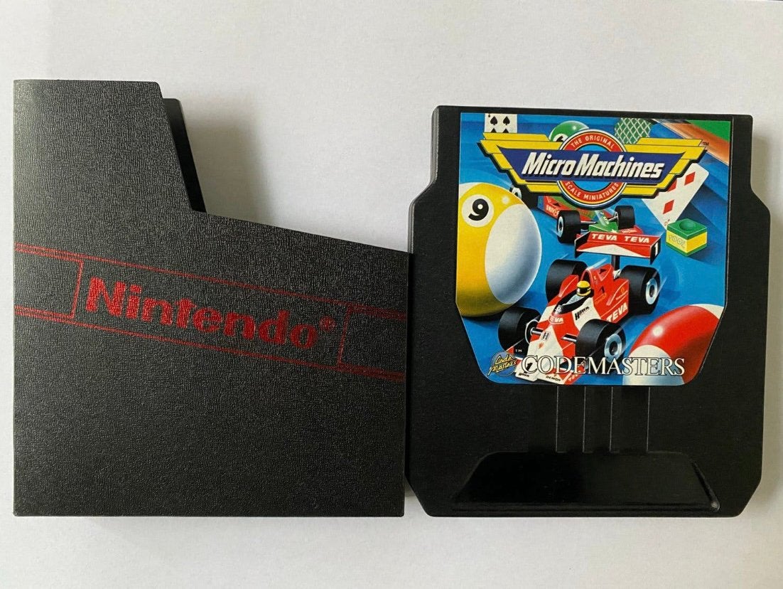 Micro Machines NES met hoes, 1 speler, Racen en Vliegen, Ophalen of Verzenden, Zo goed als nieuw