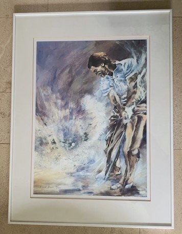 sport "Golfer" -  Angelique van den Born ( geb.1959), Antiek en Kunst, Ophalen of Verzenden