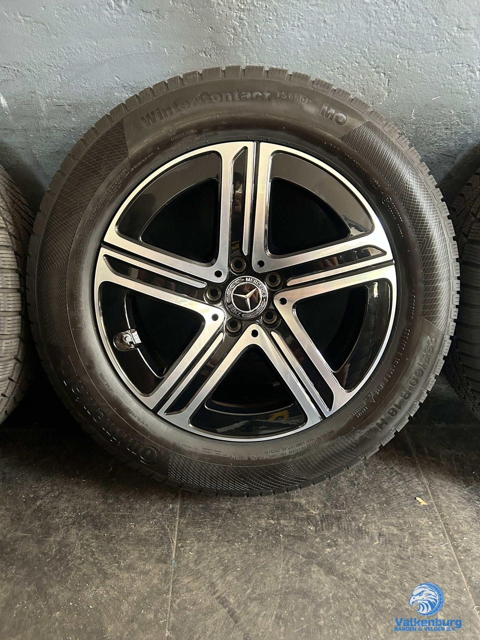 9-10mm! Originele Mercedes GLC W254 X254 C254 18 inch zwarte, Auto-onderdelen, Banden en Velgen, 18 inch, Gebruikt, -, -
