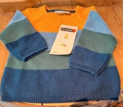 Nieuw gestreepte jongens trui ergee maat 62, Truitje of Vestje, Nieuw, Ophalen of Verzenden, Ergee