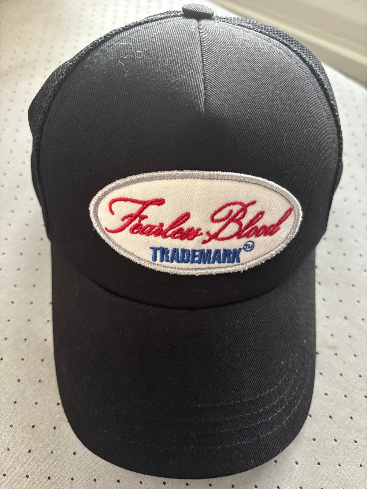Fearless Blood Trucker Cap - Zwart met logo, Ophalen of Verzenden, Zo goed als nieuw, One size fits all, Pet