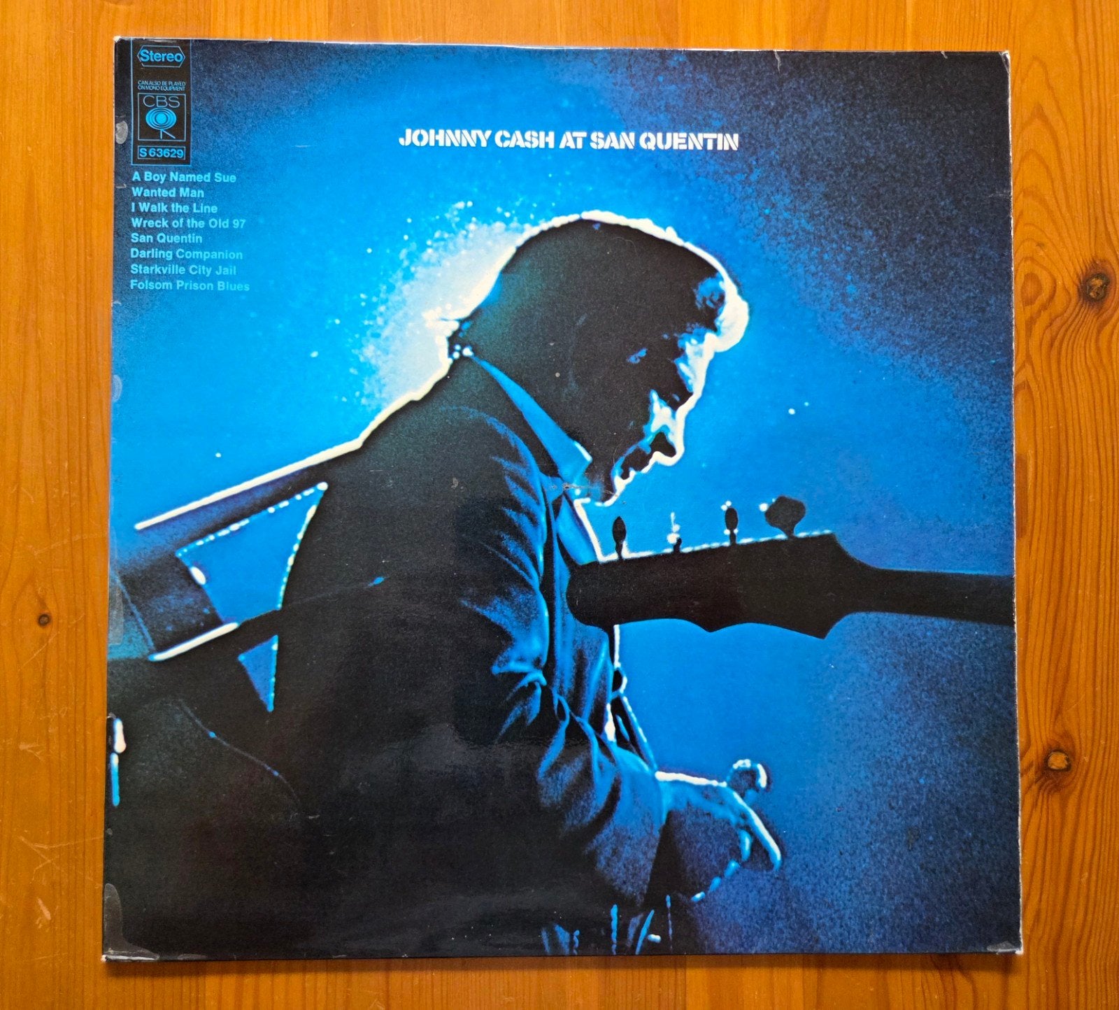 Johnny Cash at San Quentin, Ophalen of Verzenden, 1960 - 1969, Gebruikt, 12 inch