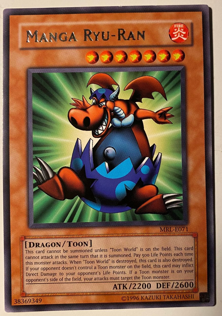 Yu-Gi-Oh! Manga Ryu-Ran MRL Old Rare !, Ophalen of Verzenden, Zo goed als nieuw, Losse kaart
