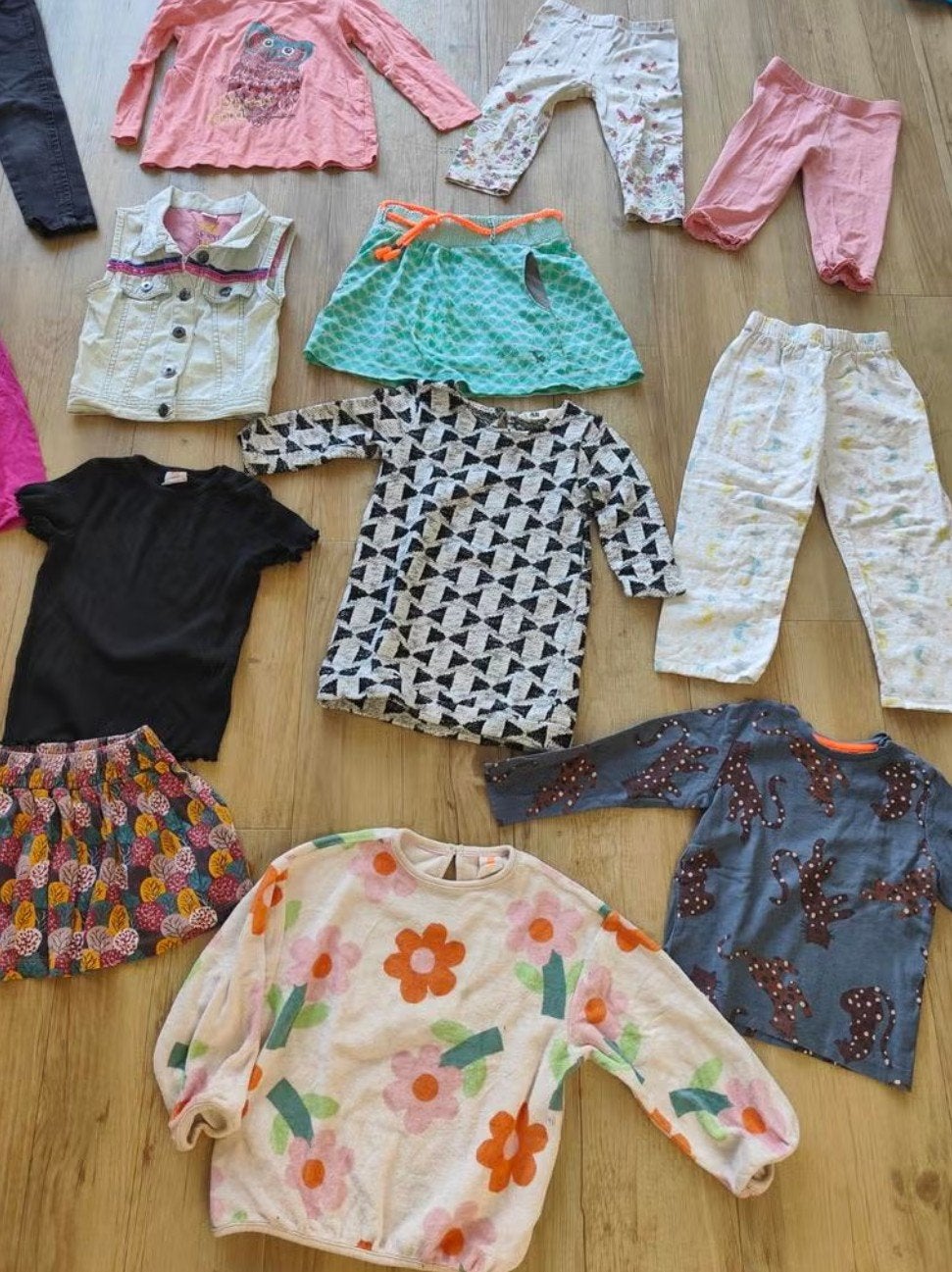 15 delig kledingpakket meisje maat 98 104, Ophalen of Verzenden, Gebruikt, Meisje