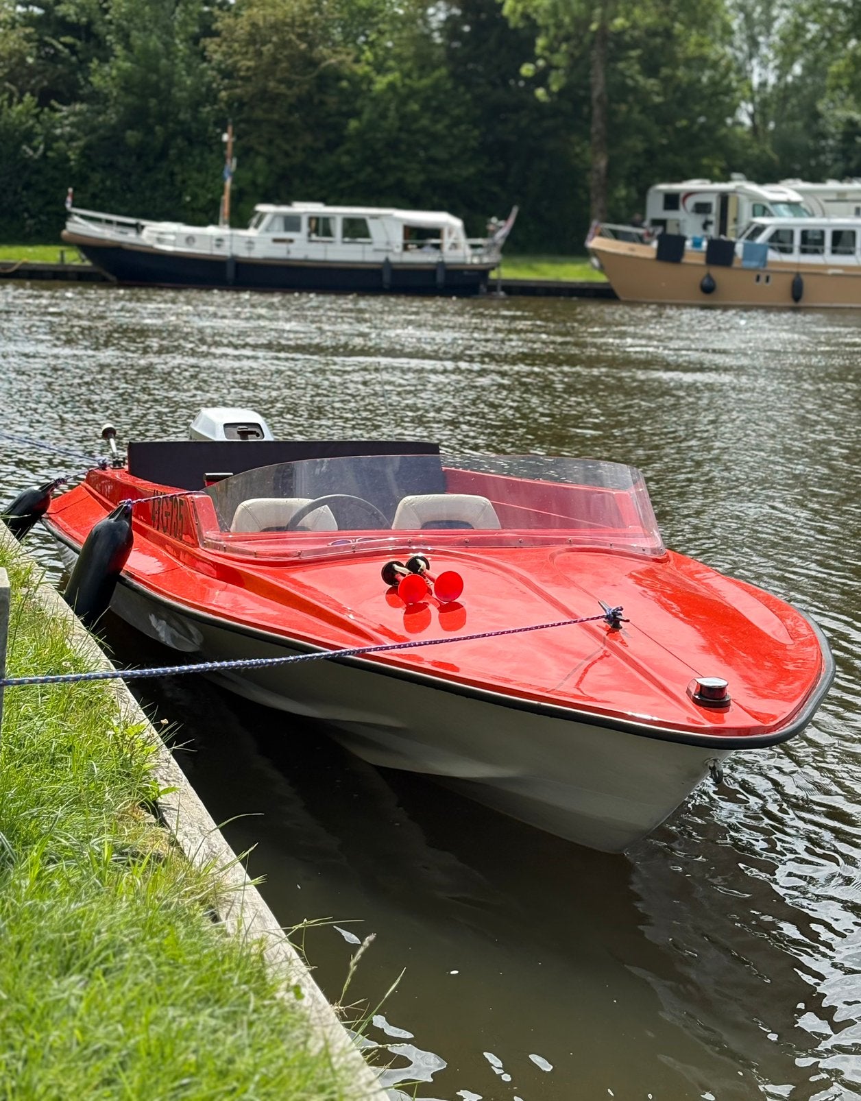 Speedboot 15 pk, Watersport en Boten, Speedboten, Ophalen, 15 pk, Viertaktmotor, Zo goed als nieuw