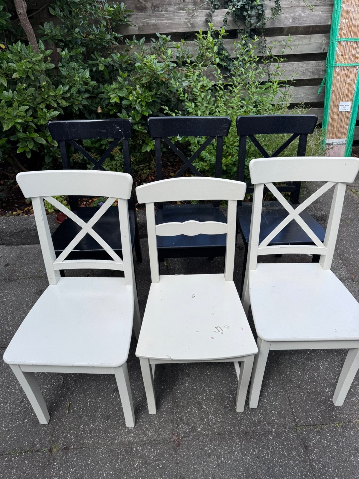 6 houten IKEA stoelen - GRATIS OPHALEN, Tuin en Terras, Tuinstoelen, Ophalen, Zo goed als nieuw, Hout