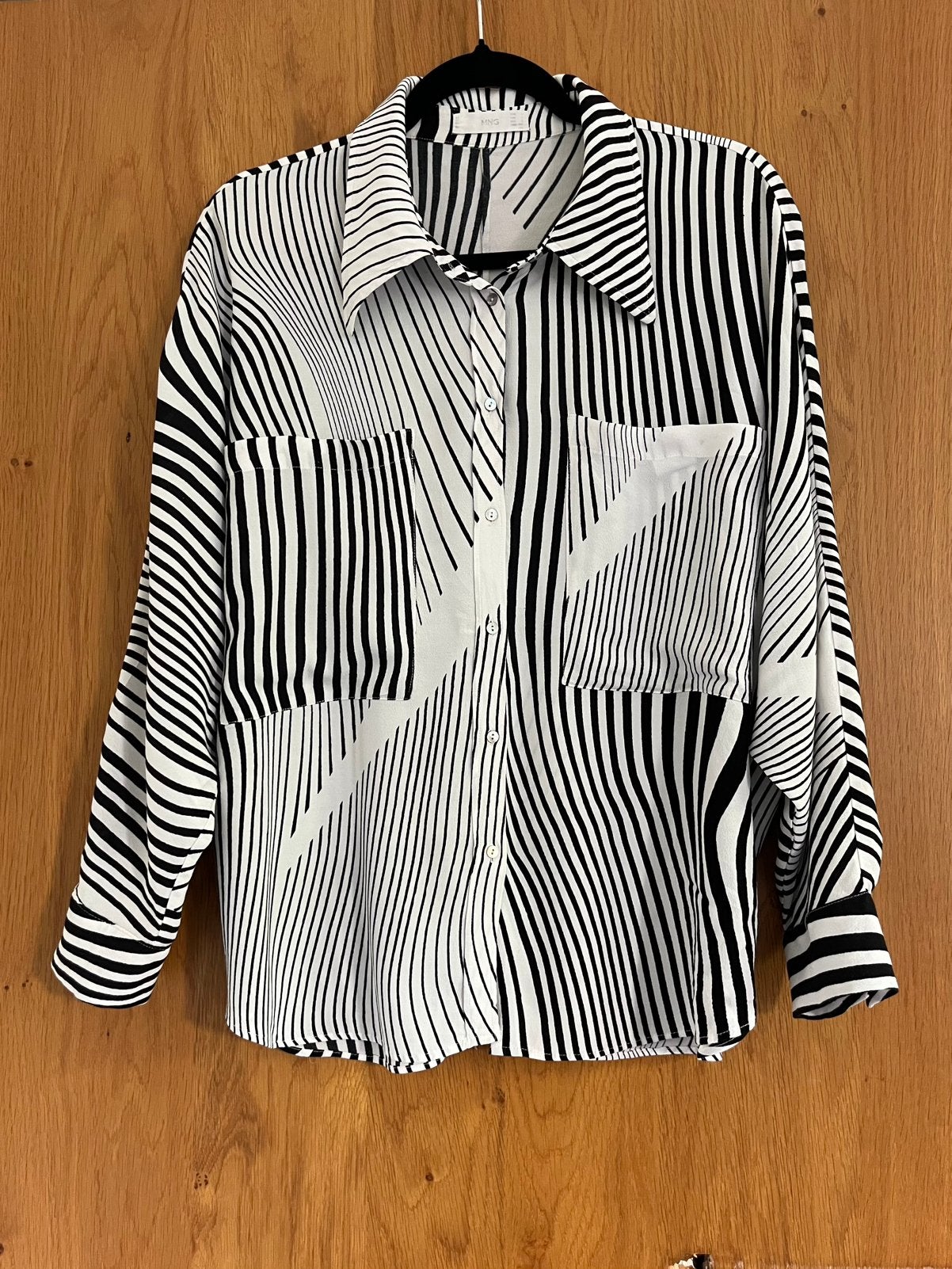 MANGO Zomer Blouse met grafische print (L), Ophalen of Verzenden, Zo goed als nieuw, Maat 42/44 (L)