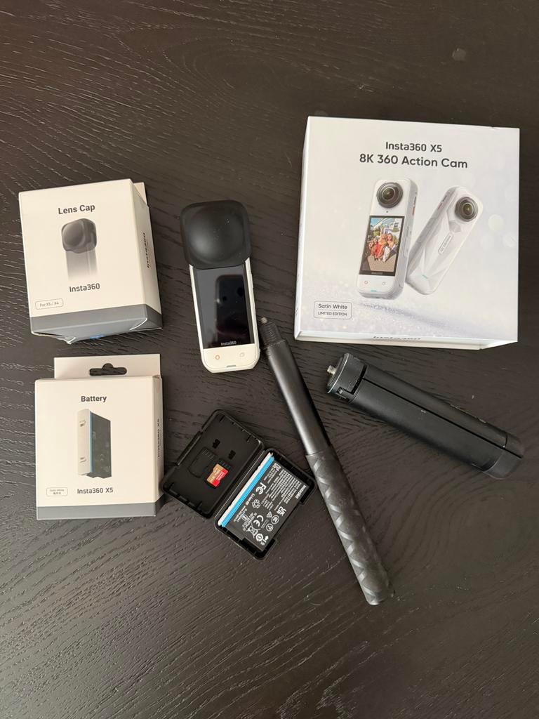 Insta360 X5 met extra's, bon en garantie, Ophalen of Verzenden, Zo goed als nieuw, Overige merken