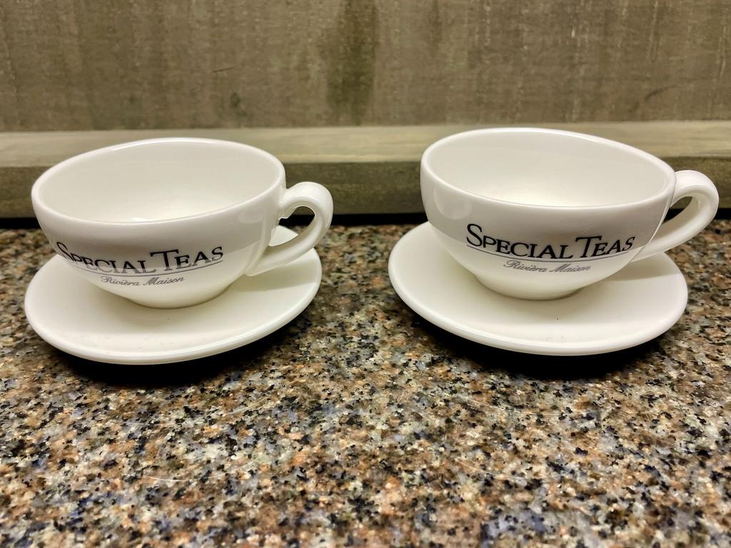 Rivièra Maison Classic - Cup of Tea theezakjes schotel nieuw, Ophalen of Verzenden, Zo goed als nieuw, Overige stijlen, Kop(pen) en/of Schotel(s)
