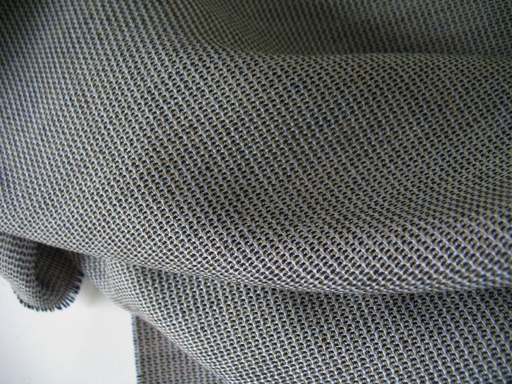 Kvadrat Umami beige/zwart/creme restant meubelstof, Wol, Meerkleurig, 120 cm of meer, Nieuw