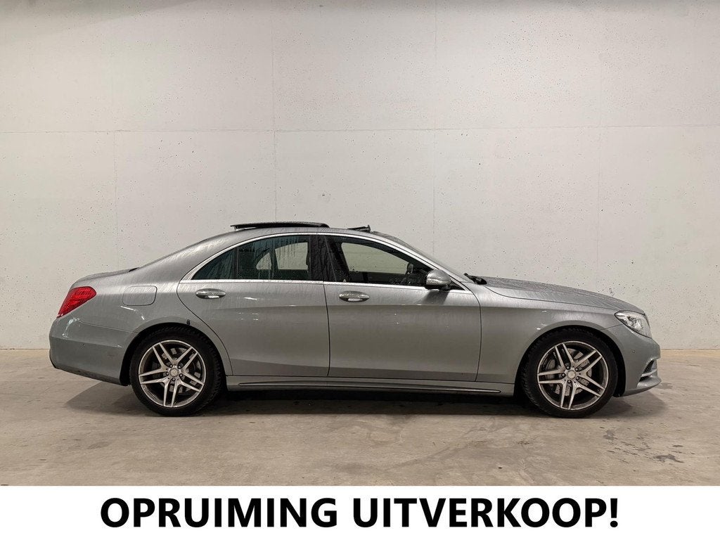 Mercedes-Benz S-klasse 500 Pano Leer Burmester Memory 360 EX, Auto's, Mercedes-Benz, Achterwielaandrijving, Gebruikt, Bedrijf