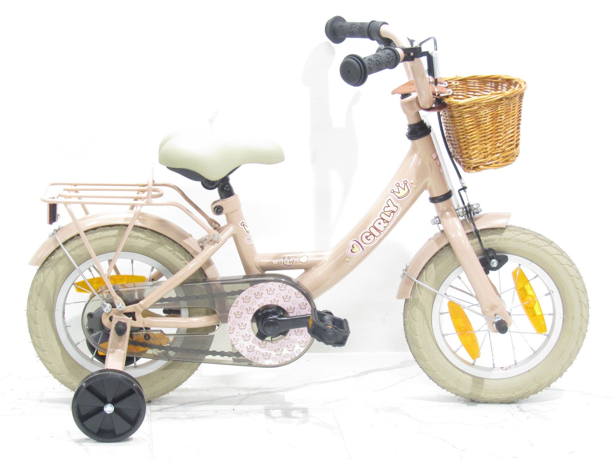 Bike fun Girly 12 roze meisjes 12.5inch, Nieuw, BIKE FUN
