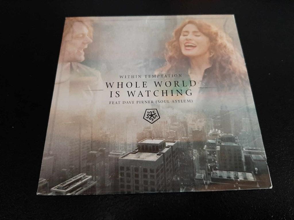 Within Temptation:Whole world is watching (UK Promo + flyer), Ophalen of Verzenden, Gebruikt, Rock en Metal