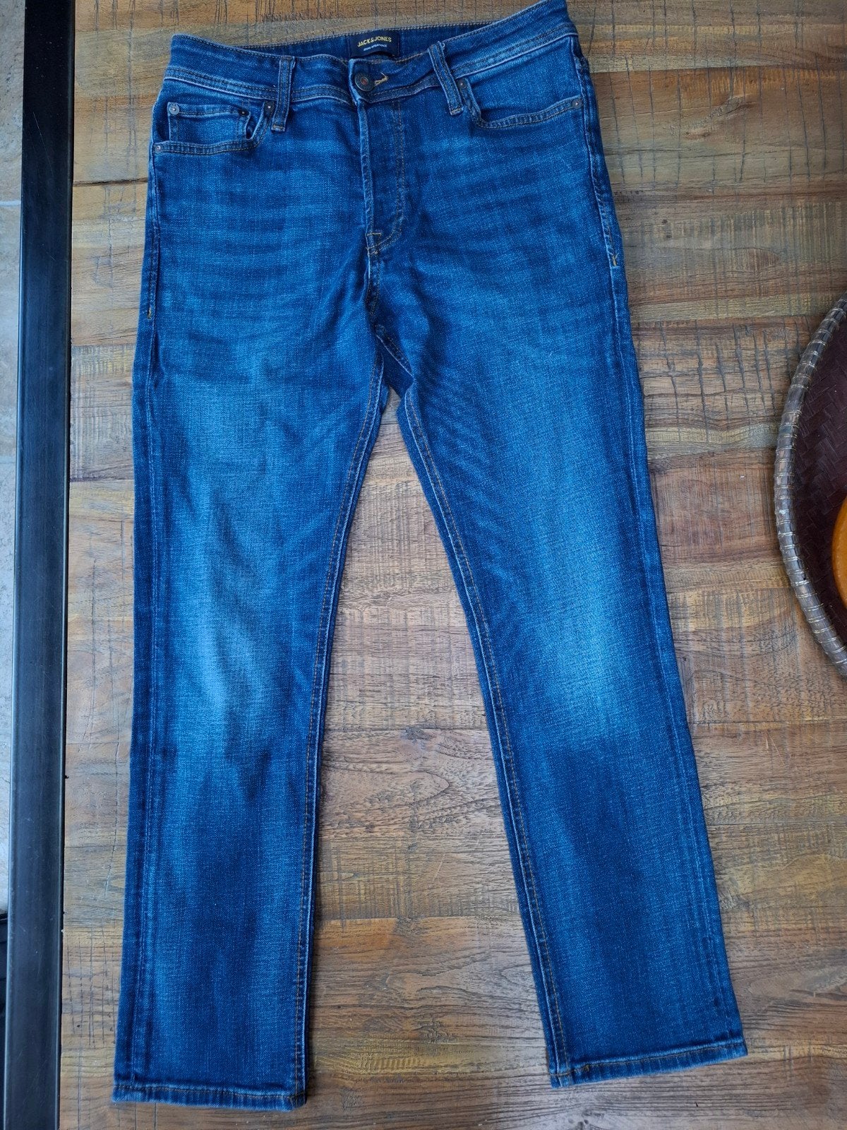 Jack & Jones jeans model Tim spijkerbroek, Blauw, W32 (confectie 46) of kleiner, Ophalen of Verzenden, Zo goed als nieuw