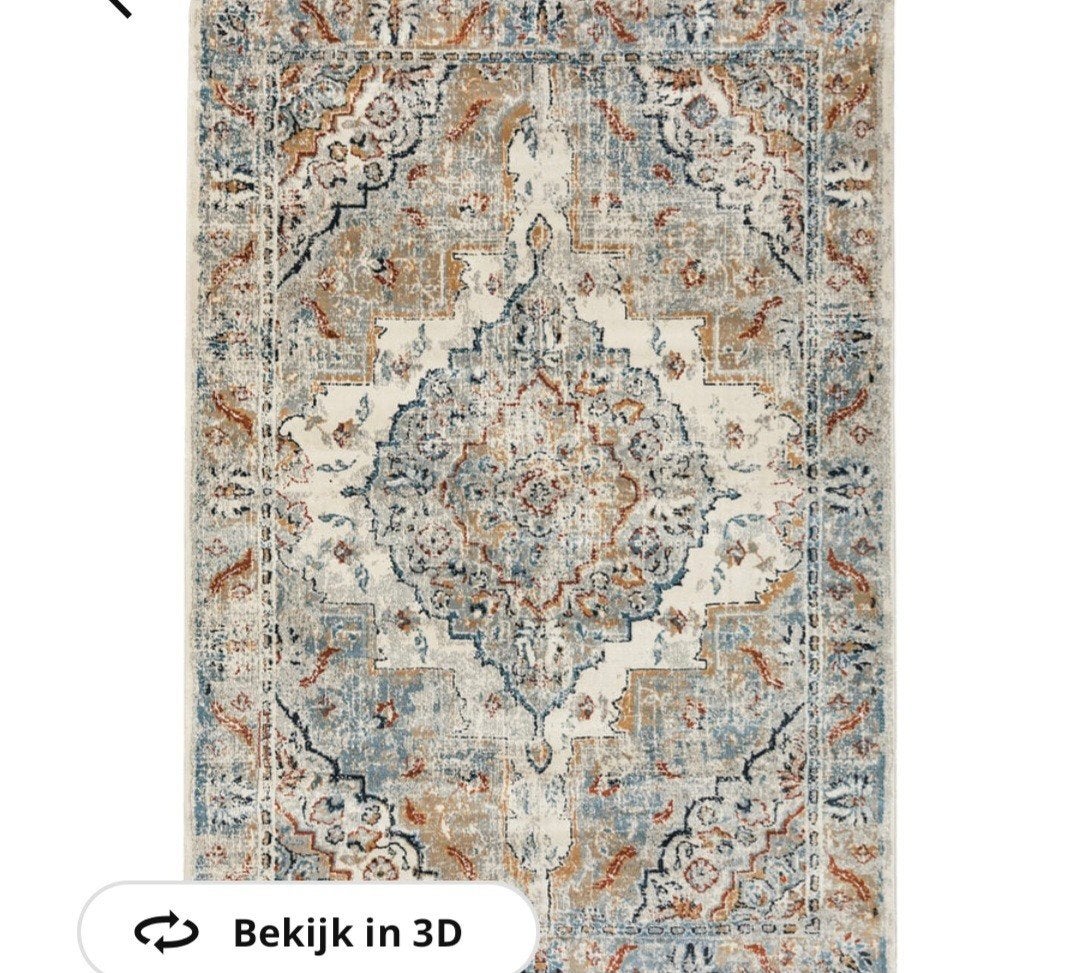 Ikea Vloerkleed Laagpolig 195x133 cm - Zeer Nette Staat, Huis en Inrichting, 100 tot 150 cm, Ophalen of Verzenden, Zo goed als nieuw
