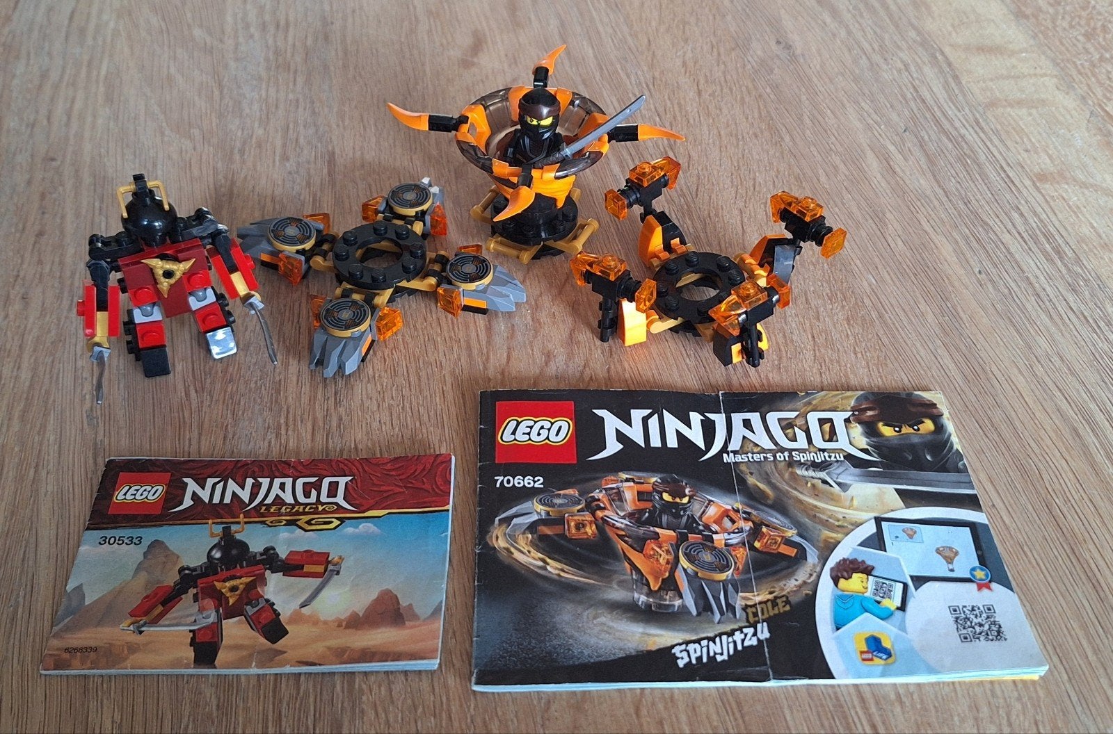 LEGO Ninjago sets 30533 en 70662 met instructieboekjes, Ophalen of Verzenden