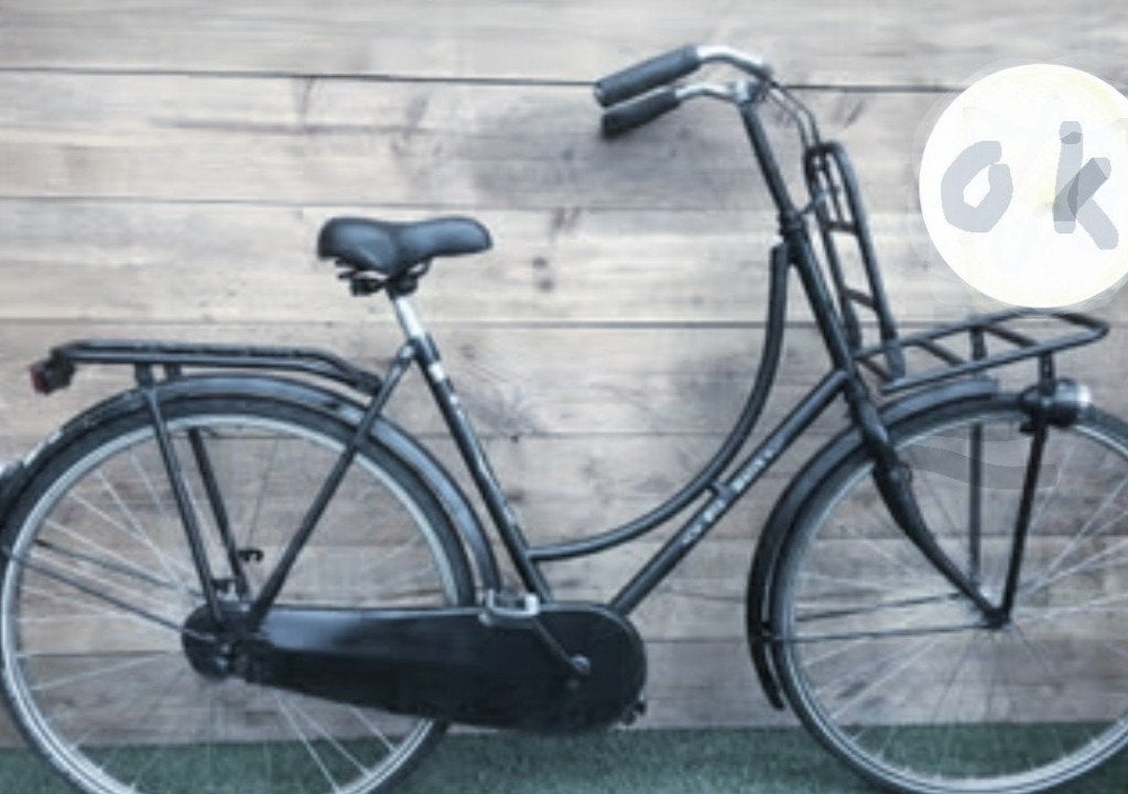 Omafiets met rekje, Fietsen en Brommers, Fietsen | Dames | Omafietsen, 53 tot 56 cm, Ophalen, Gebruikt, Terugtraprem