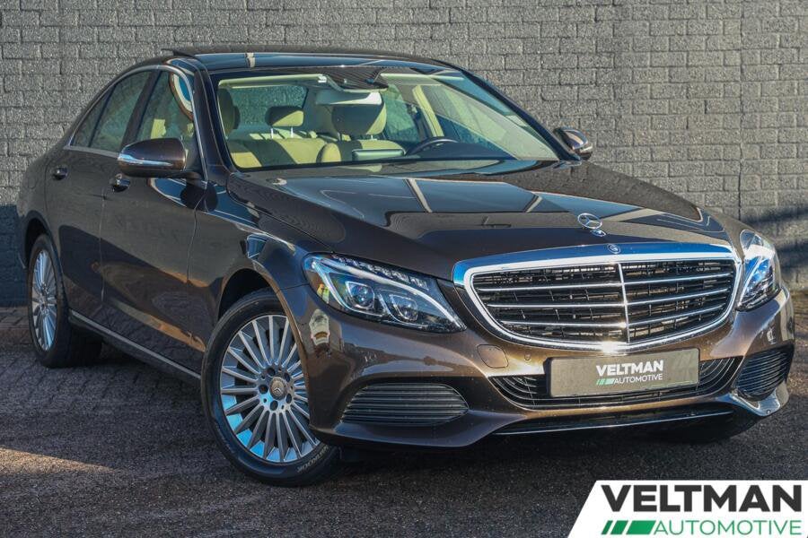 Mercedes-Benz C-Klasse C180 1.6 115KW Aut7 2016 Bruin, Auto's, Mercedes-Benz, Automaat, 1800 kg, Bruin, Bedrijf