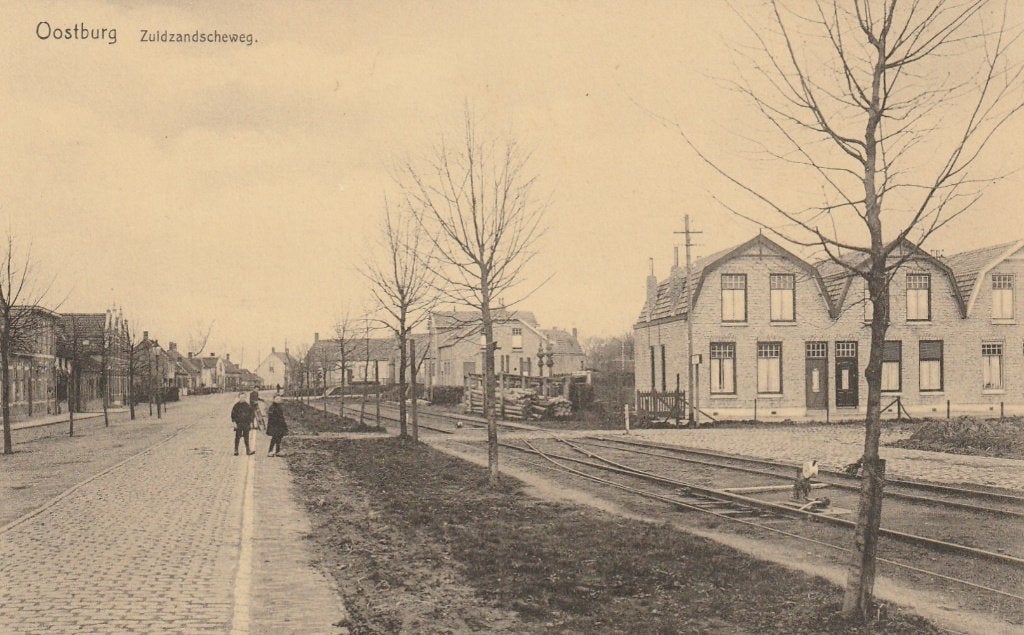 Oostburg Zuidzandscheweg, Verzamelen, Ophalen of Verzenden, Ongelopen, Zeeland