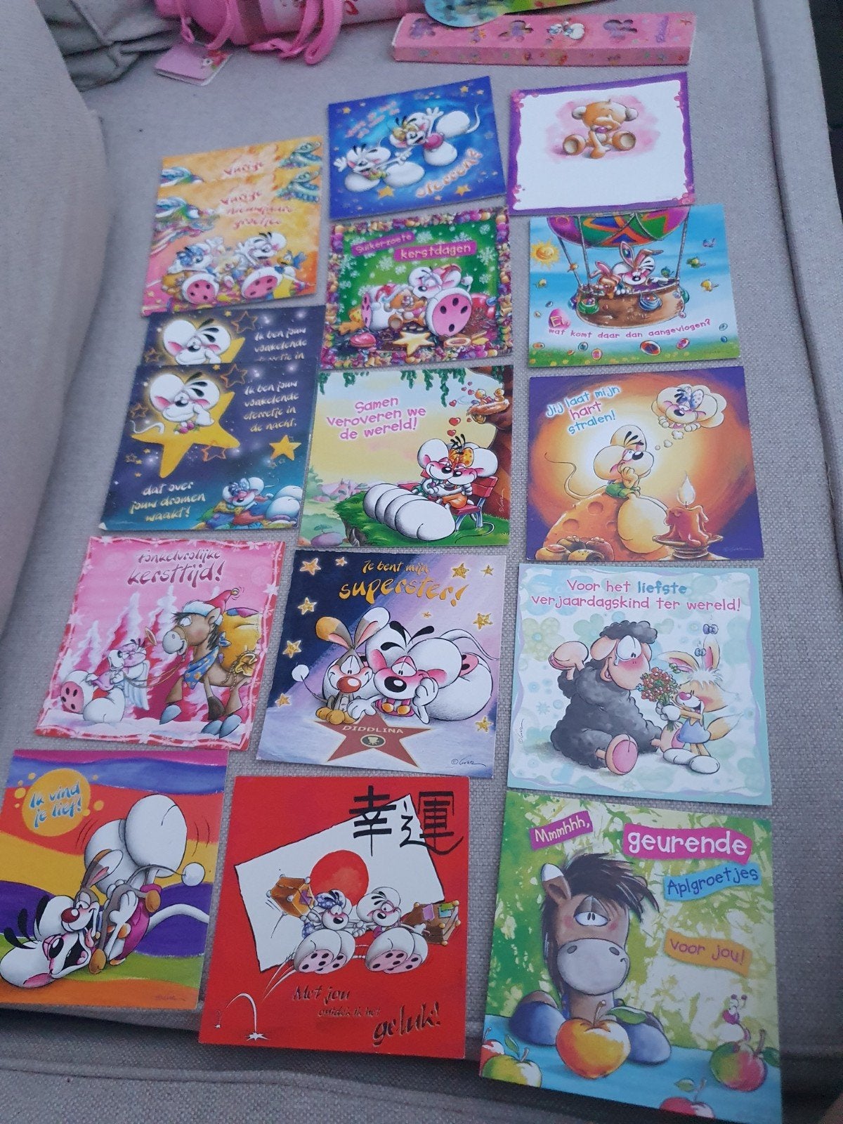 Te koop Diddl ansichtkaarten, Ophalen of Verzenden, Zo goed als nieuw, Papier, Kaart of Schrift