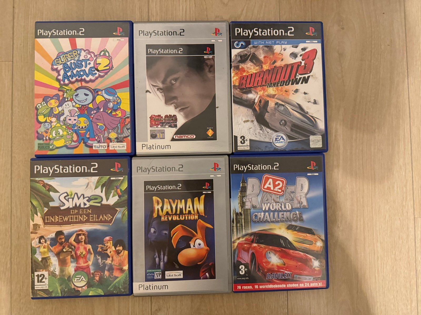 PlayStation 2 Games: o.a. Sims 2, Rayman en Burnout, Gebruikt, Overige genres, 1 speler, Eén computer