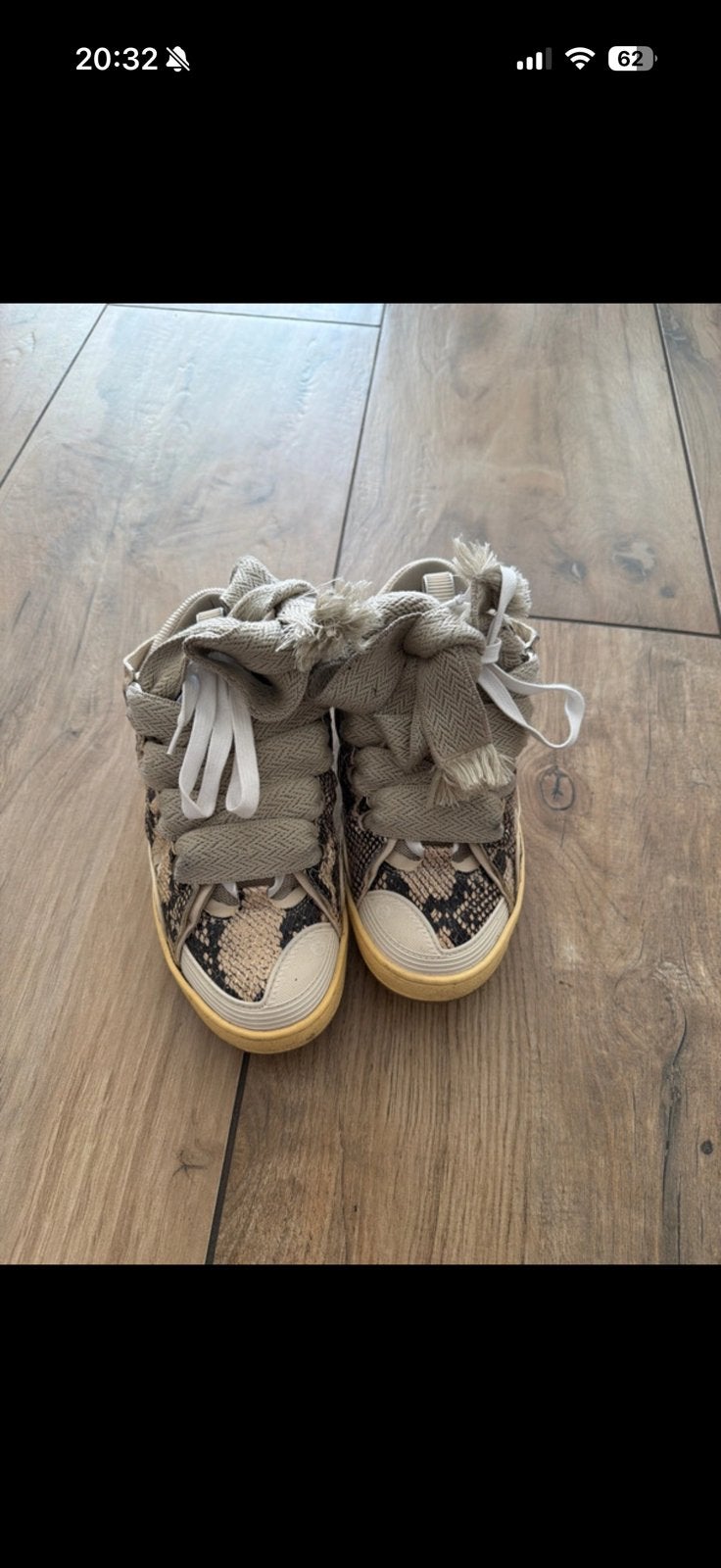 Lanvin curb, Kleding | Dames, Schoenen, Bruin, Ophalen of Verzenden, Sneakers of Gympen, Zo goed als nieuw
