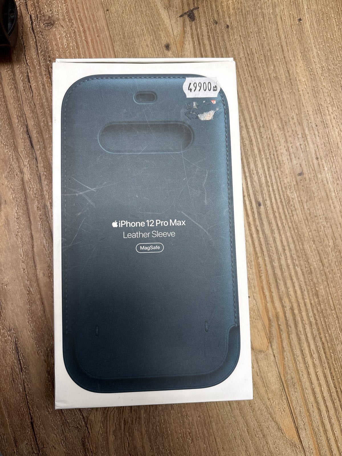 Apple iPhone 12 Pro Max Leren Sleeve met MagSafe - Baltisch, MagSafe, Blauw, Nieuw, Hoesje of Tasje