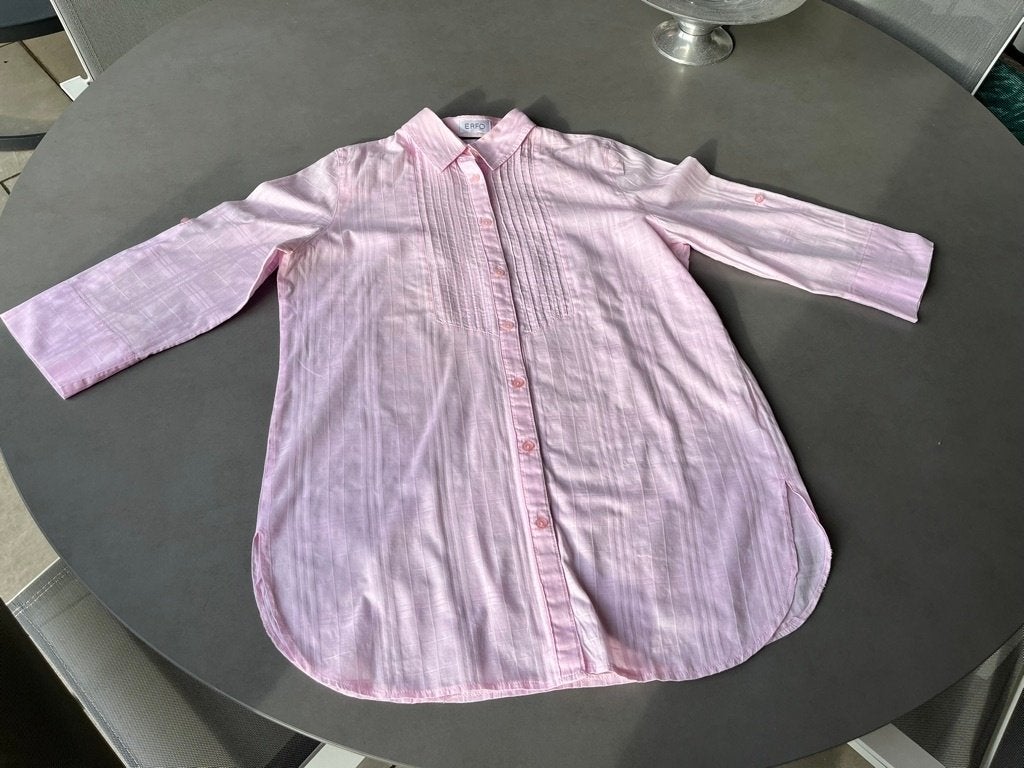 Roze Erfo blouse, maat 38 oversized = 42, Kleding | Dames, Verzenden, Erfo, Maat 42/44 (L), Zo goed als nieuw