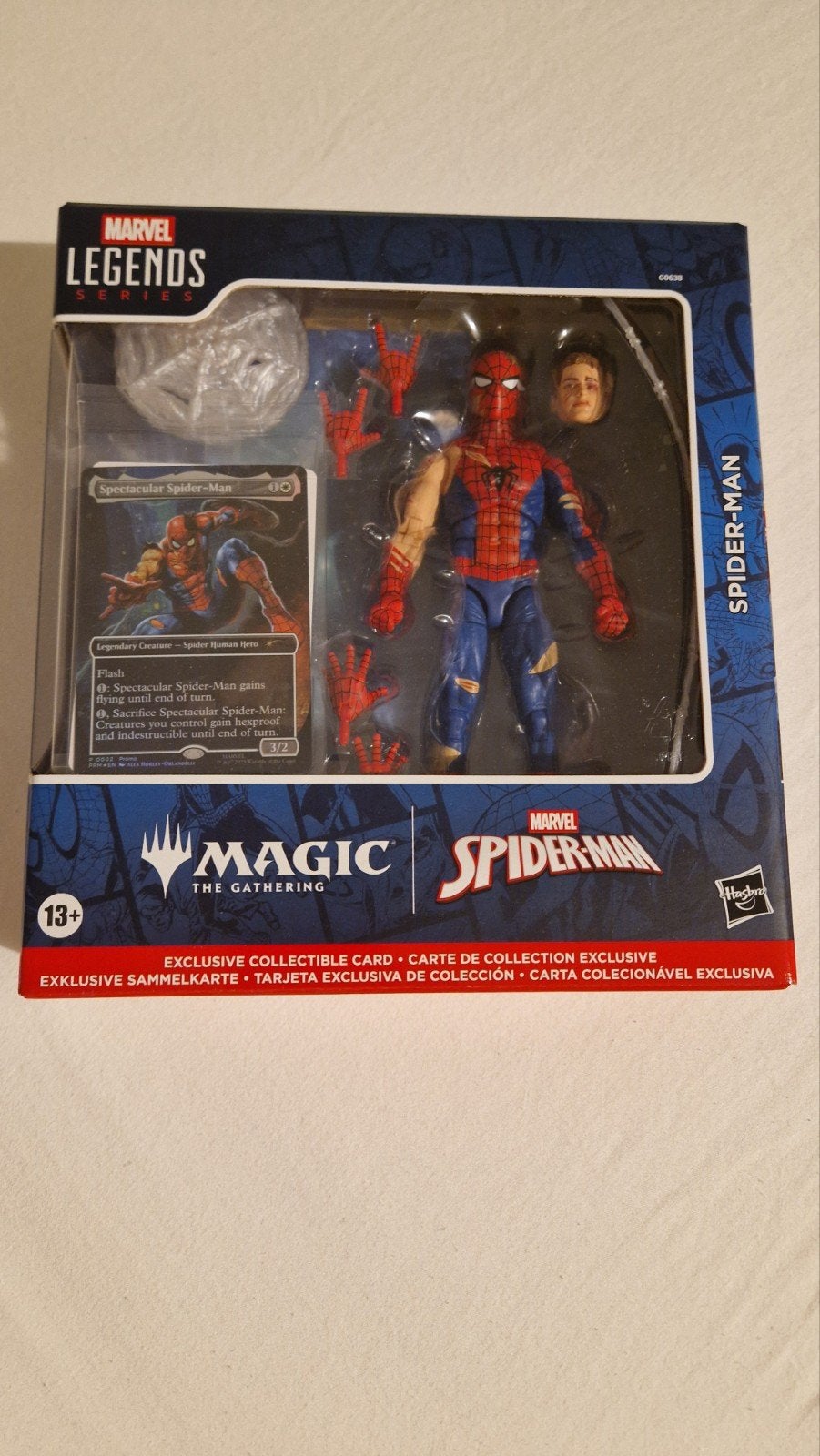 Marvel spiderman magic the gathering promo, Ophalen of Verzenden, Nieuw, Losse kaart, Foil