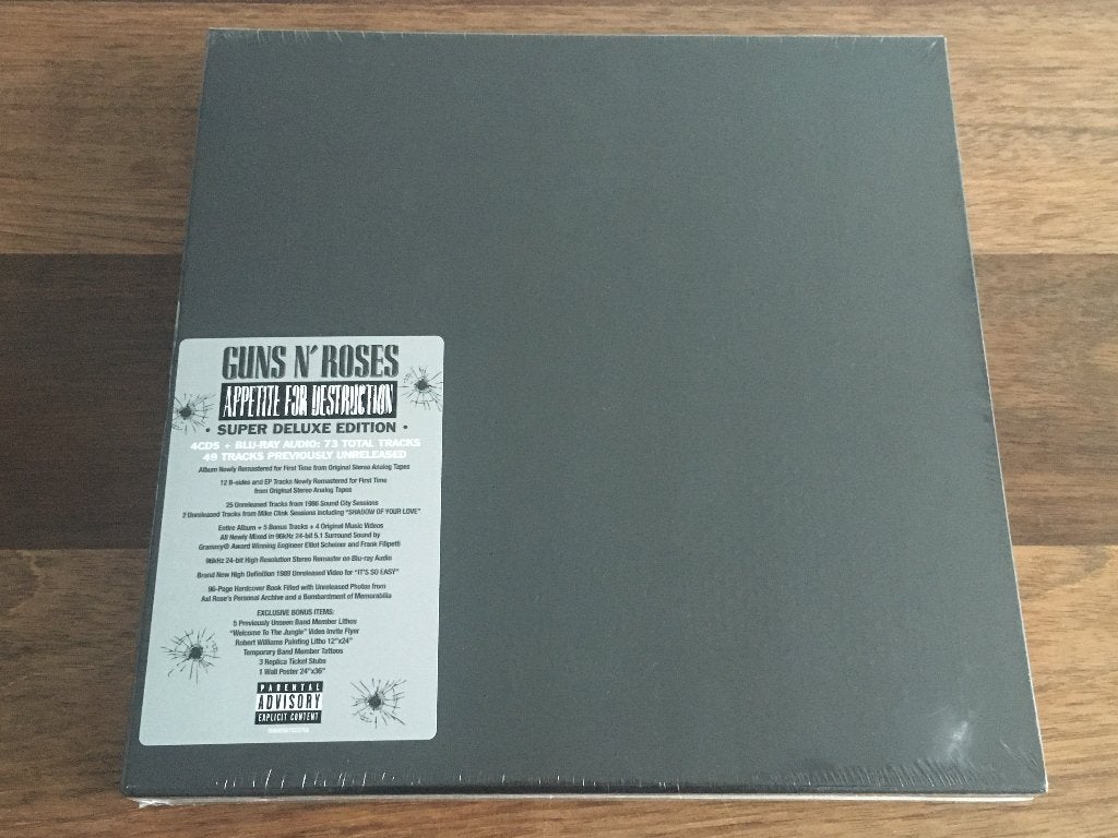 4Cd+BRDvd Guns N Roses Appetite For Destruction Deluxe NIEUW, Ophalen of Verzenden, Nieuw in verpakking, Boxset, Inclusief boekje