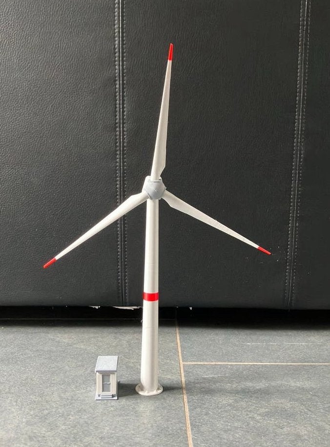 H0 Scenery: Bouwpakket Windturbine - Realistisch Model, Overige merken, Gelijkstroom of Wisselstroom, Overige typen, Nieuw